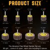 Gisafai 96 Pcs 1/4" Shank 80 Grit Abrasive Flap Wheel