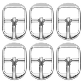 PATIKIL Single Prong Buckle, 6 Pcs 0.5 Inch Adjustable Metal Roller Buckle Oval Center Bar Buckle Belt Buckle for Bags DIY Crafts Purse Straps Shoe Belts Making Accessories, Silver Tone