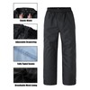 Ubon Waterproof Rain Pants for Men, Packable Golf Rain Over