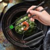 TOTKEN Chopsticks, 5 Pairs Reusable Black Dishwasher Safe Non-Slip Chopsticks