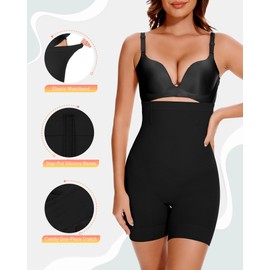 BESTENA BESTENA Shapewear Shorts,Shapewear Tummy Control,Seamless Body Shaper Shorts Thigh Slimmer,Anti-Chafing Under Shorts for Smooth Tight Look Black