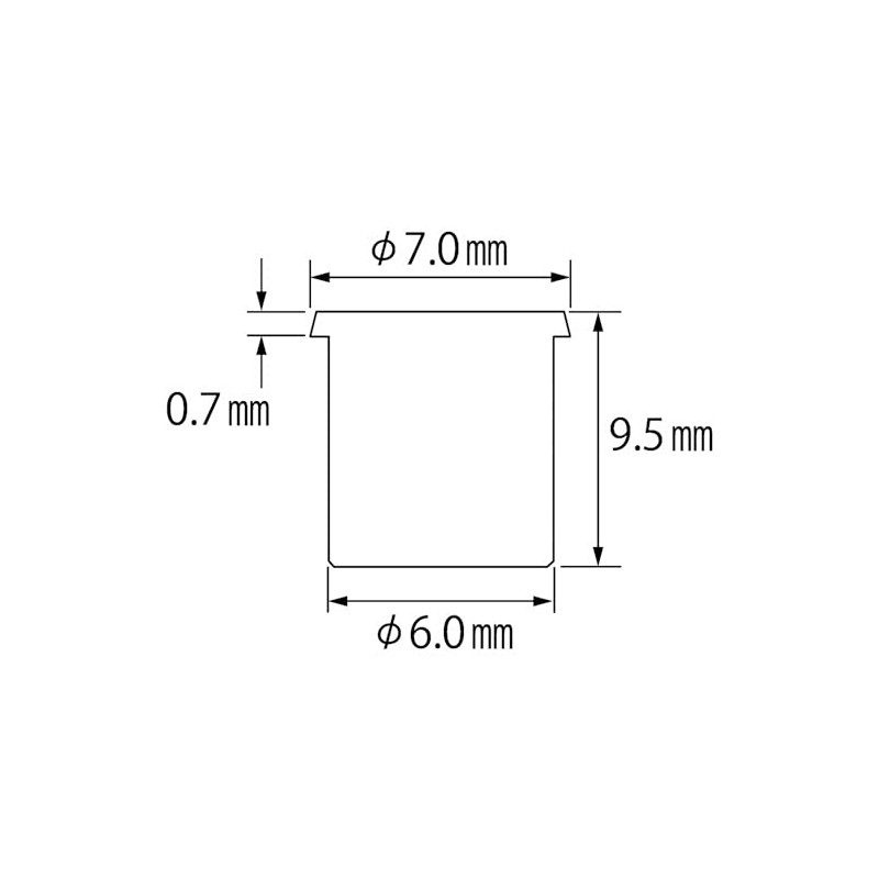 LOBTEX Blind Nut "Nut" (Thin Head, Stainless Steel) Eco Pack