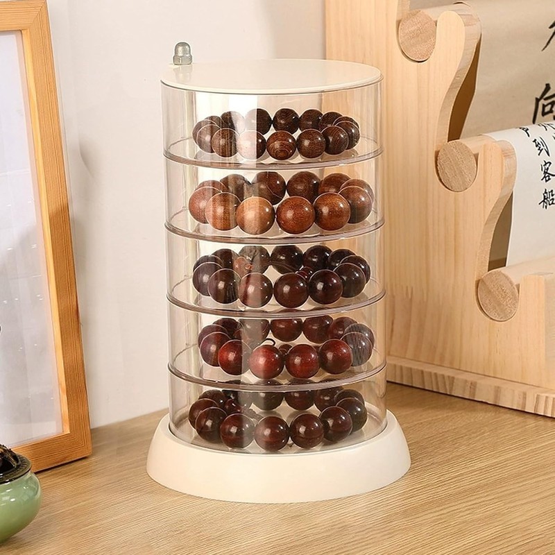 Caja de Almacenamiento Organizadora de Accesorios para el Cabello Giratoria
