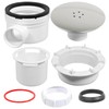 SPARES2GO Shower Trap for 90mm Tray Plug Hole 1.5" Drain