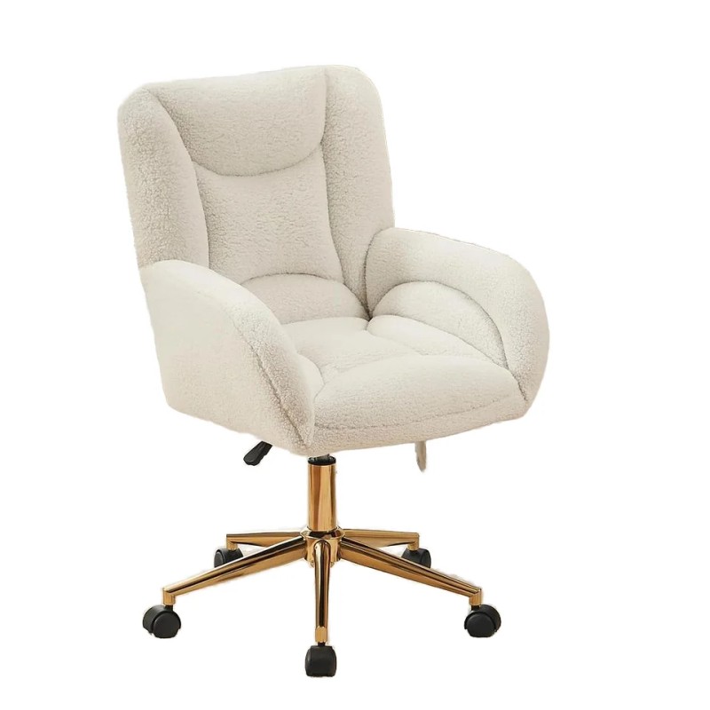 Teddy Fabric Home Office Chair with High Adjustability Feature for