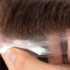 LLWear Mens Toupee Human Hair Pieces Super Soft Thin Skin