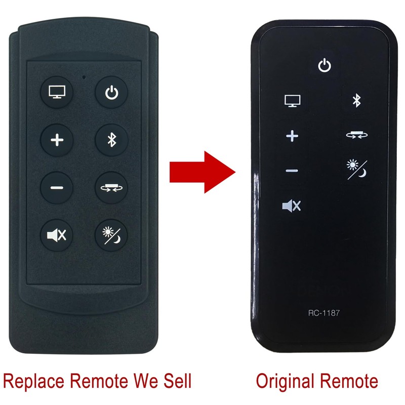 Replacement Remote Control RC-1187 Applicable for Denon DHT-S514 DHT-T110 DHT-T100