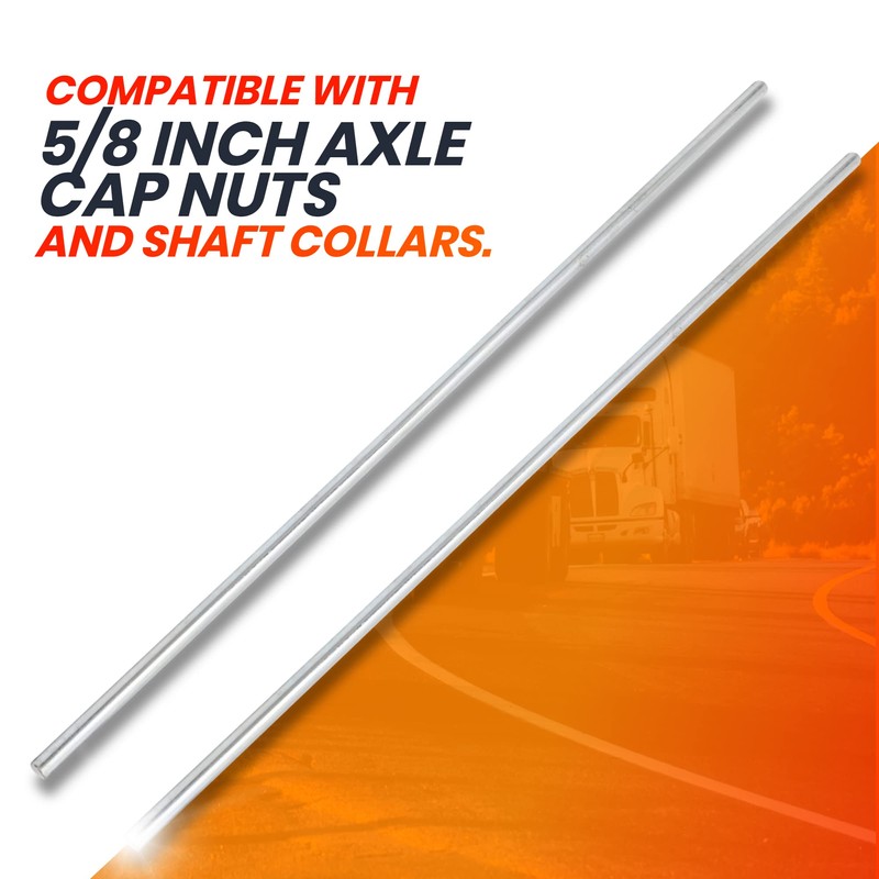 AR-PRO (2-Pack) 5/8” x 36” Zinc Plated Steel Rods Designed