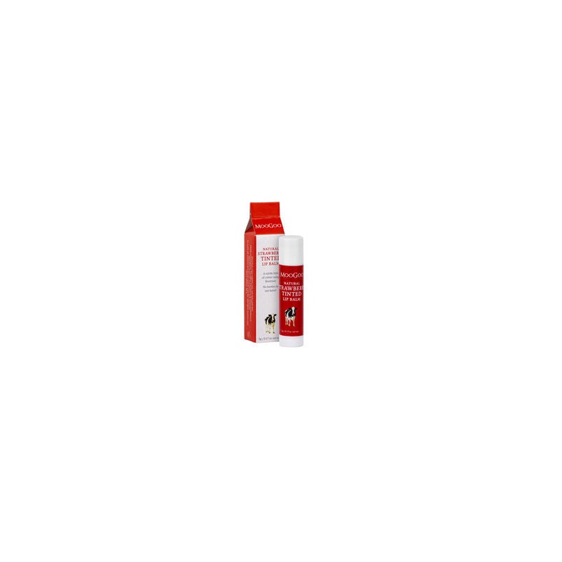 MooGoo Natural Lip Balm Strawberry Tinted 5g