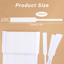 DAJISI 200 PCS Perfume Tester Strips, Disposable Fragrance Tester Strips White Fragrance Blotter Strips Essential Oils Test Card Paper Scent Strips for Aromatherapy Essential Oils