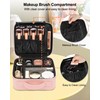Relavel Travel Makeup Train Case Cosmetic Case Organizer Portable Artist