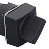 25Pcs Rotary Switch Knob 2 Position Self Locking Square Selector