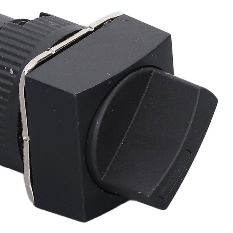25Pcs Rotary Switch Knob 2 Position Self Locking Square Selector