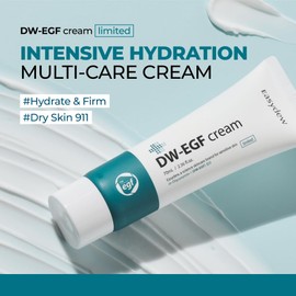 EASYDEW DW-EGF Cream Limited 2.36 oz - Anti-Aging Moisturizer with Human Epidermal Growth Factor & Hyaluronic Acid Collagen to Rejuvenate & Regenerate Cells, Softer Skin, Light weight Refreshing Cream