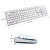 Qisan Mechanical Gaming Keyboard Full Size 104 Keys US Layout