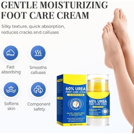 Crema Hidratante Y Antigrietas Para Pies Con 60% De Urea, 2026. Crema Para Pies Mejorada Que Hidrata Y Alivia Las Grietas Y La Sequedad. Repara E Hidrata Los Pies Secos Y Agrietados (2)