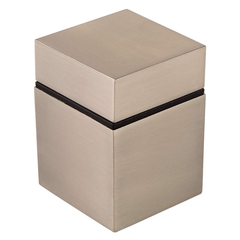 So-Tech® Shelf Brackets Cube Stainless Steel Look Glass Shelf Support