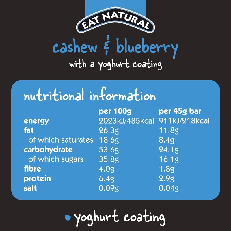 Eat Natural Bars with a Yoghurt Coating 45g (Pack of