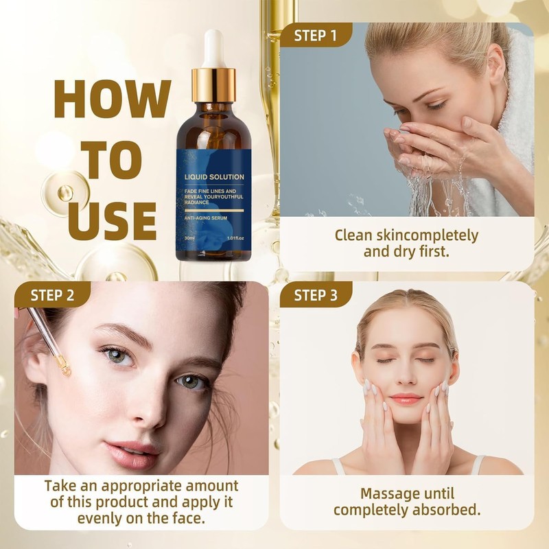 Ola-vitas Liquid Solution - Dual 30ml Bottles, Potent Anti-Aging Formula