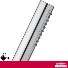 Schläfer | 1303200 - Hand Shower Chrome-Plated, 1 Jet Type, Anti-Limescale Nozzles, Shower Head, Silver, Shower Head, Bathroom Accessories, Shower Head, Chrome