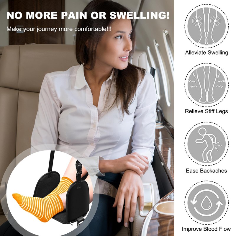 Foot Hammock for Flight,Leg Hammock for Flight Airplane Foot Rest