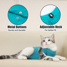 Axcimond Cat Recovery Suit - Post Surgery Cat Onesie & Collar Alternative