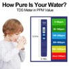 TDS Meter, Electronic Water Tester with 0-9990 PPM Measurement Range,