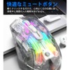 Docooler Wireless Gaming Mouse, Transparent Crystal Shell, 3 Modes (USB
