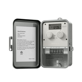 DEWENWILS Pool Pump Timer, Outdoor Digital Timer Box, 3HP 40A 240VAC, 7-Day 12 ON/Off Programmable Timer Switch, Outdoor Timer for Pool Pump, Water Heater, Pool Filter, Landscape Lights, ETL Listed