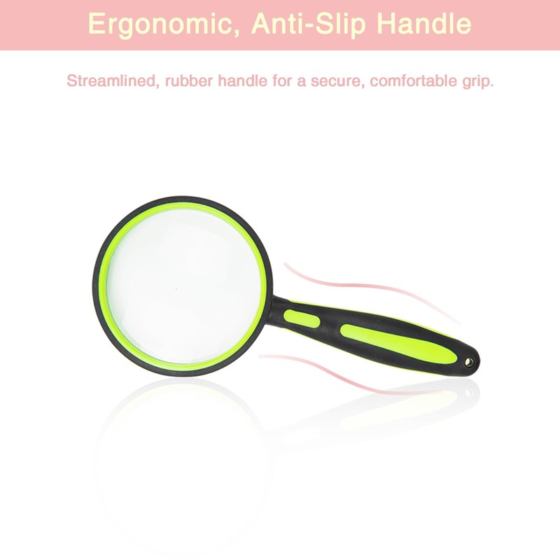 ELTVISII Lente d'ingrandimento 10X per lettura, 100 mm, portatile, grande,