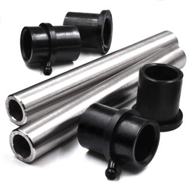 HD Switch - 2 Kits - Stainless Steel Front Axle Upgrade & Front Wheel Bearing Bushing Kit fits MTD Gold 50" Zero Turn, Yardman 50" Zero Turn