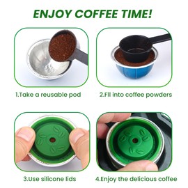 Vertuo Reusable Pod Lids，Reusable Coffee Capsule Lids for Vertuo Pods, BPA-Free,Vertuo Pods Lid for Nespresso Vertuo Pods(4PCS)