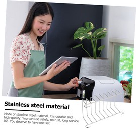 VINTORKY 2Pcs Stainless Steel Cooking Racks Versatile Cooking Accessories for Air Fryers Steamers and Kitchen Use for Ninja Air Fryer Dual and More