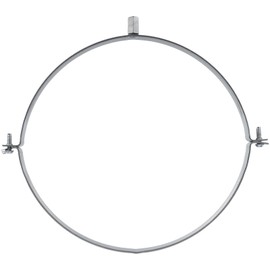 10" Inch Galvanized Pipe Hanger - Conduit Mounting Clamp - Tube Brackets - Pipe Clamps - Tube Wall Mounting Bracket Clamp - Rigid Conduit Holder - PVC and Metal Pipe Attachment Hanger