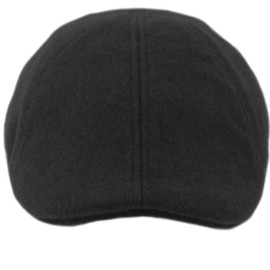 EPOCH Men's Wool Blend Newsboy Duckbill Driving Cap Ivy (US, Alpha, Small, Medium, IV7063BLACK)