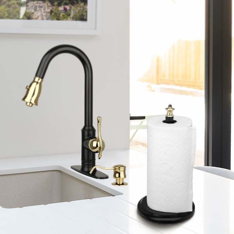 Akicon Paper Towel Holder Stand for Kitchen Countertop & Dining