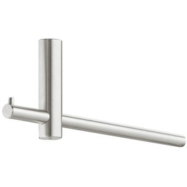 Gedotec Wall Coat Rack Panel & Hallway - H7410 Coat Hanger Stainless Steel Coat Rack L Shape Length 255 mm Made in Germany 1 Piece - Shelf Hanger Holder with Mounting Material