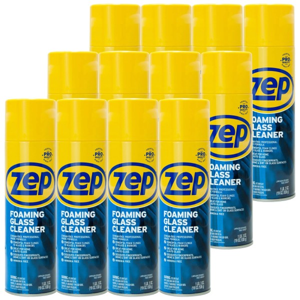 Zep Foaming Glass Cleaner - 19 oz (Case of 12)