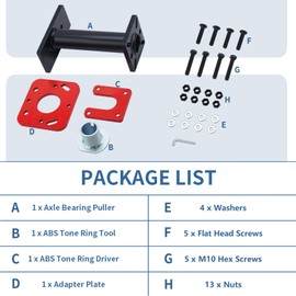 Bicos Rear Axle Bearing Puller and Installer ABS Tone Ring Tool Wheel Bearing Removal Tool Compatible with 1995-2020 4Runner Tundra Pick-up