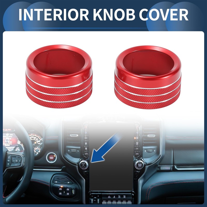 INFINAUTO Center Console Audio Media Volume Control Switch Knob Cover
