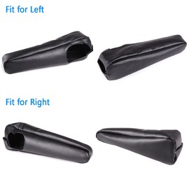 Fgtagtal Compatible with Toyot@ FJ Cruiser 2007-2021 Seat Armrest Cover, Left and Right Seat Side Armrest Cover, Seat Side Armrest Cover Protection Accessories, 2PCS (Leather)