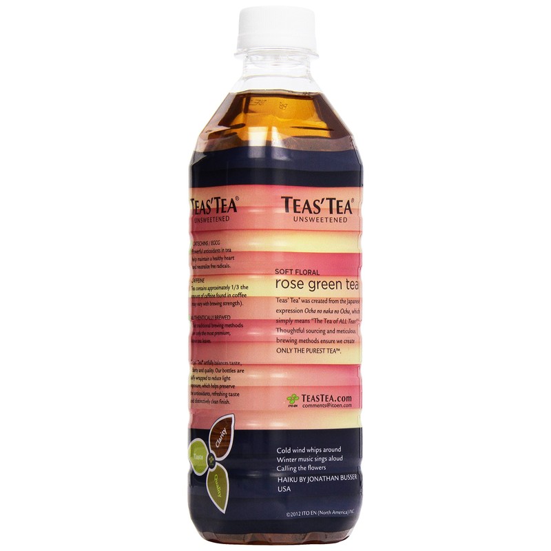 Tea's Tea Green Tea, Rose, 16.9 fl oz