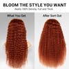 JonLiarge Ginger Deep Wave Lace Front Wigs Human Hair Wear