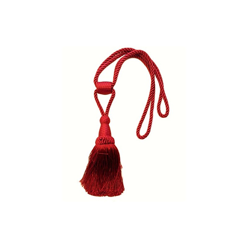 Jones Interiors Red - X2 Monaco Designer Tassel Rope Tie