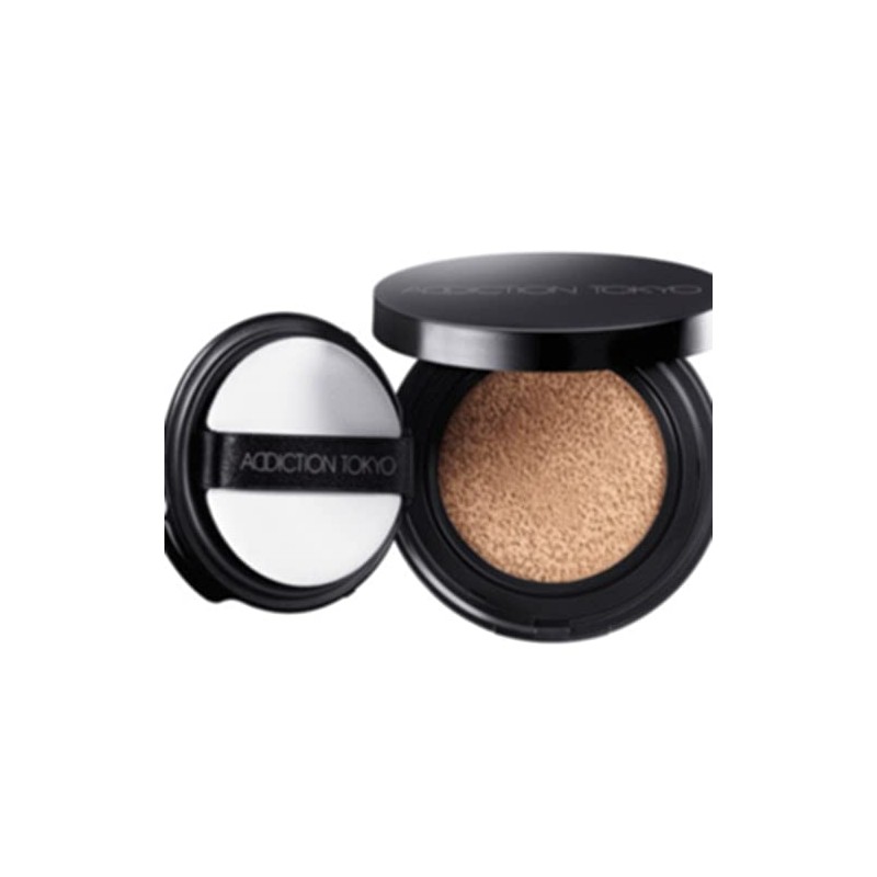 ADDICTION SKIN REFLECTIVE LASTING UV CUSHION FOUNDATION (With Refill Puff)