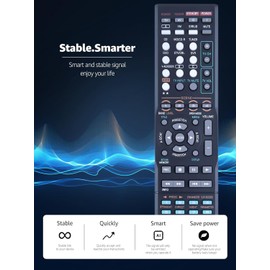 Replacement Remote Control for Yamaha RAV280 RX-V463 HTR-6140 HTR-6140BL RX-V563 RX-V463BL HTR-6150 YHT-690 YHT-690BL YHPC200 YHT-790 YHT-790BL AV Receiver