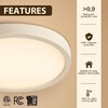 Sacorlux 12 Inch Flush Mount Ceiling Light Fixture, 5CCT Adjustable