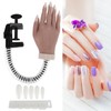 Nail Art Practice Hand Silicone Bendable Joints False Nail Tips