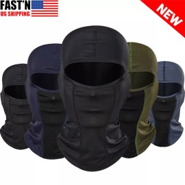 Unbranded Balaclava Face Mask Windproof UV Protection Hood Tactical Sports Shiesty Masks - Solid Sand