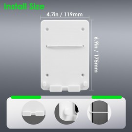 NECMETU Dash Mount Phone Holder, Boat ABS Plastic Phone Holde,Marine Dash Accessory Perfect for Boat Center Consoles (White)